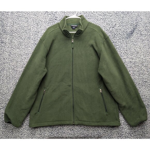Lands' End Other - Vintage Lands End Full Zip Fleece Jacket Mens XL Outdoor Hiking Y2K 90s Green
